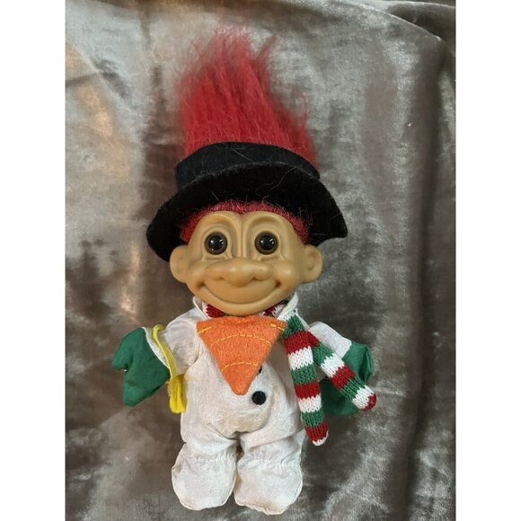CHRISTMAS SNOWMAN - 5" Russ Troll Doll - NEW IN ORIGINAL BAG - Picture 2 of 14